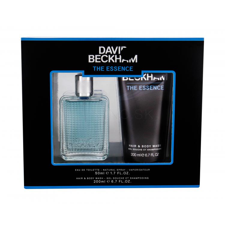 David Beckham The Essence Darčeková kazeta Edt 50ml + 200ml sprchový gel