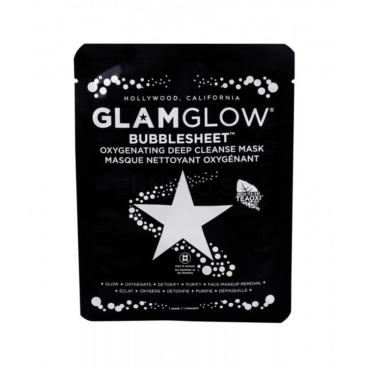 Glam Glow Bubblesheet Pleťová maska pre ženy 1 ks