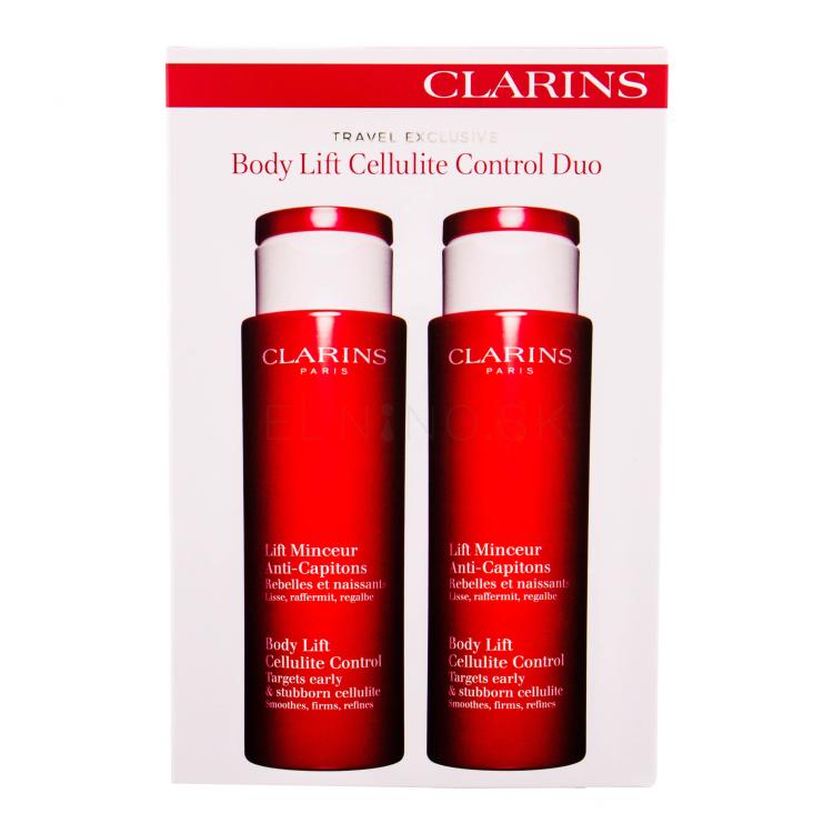 Clarins Body Expert Contouring Care Body Lift Cellulite Control Darčeková kazeta zoštíhľujúce starostlivosť proti celulitíde 2 x 200 ml