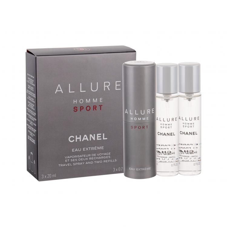 Chanel Allure Homme Sport Eau Extreme Toaletná voda pre mužov Twist and Spray 3x20 ml poškodená krabička