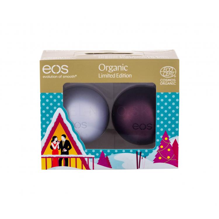 EOS Organic Limited Edition Darčeková kazeta balzam na pery 7 g + balzam na pery 7 g Sugarplum