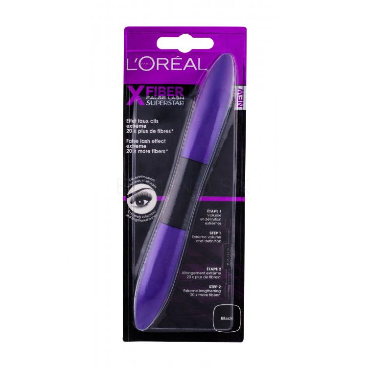 L&#039;Oréal Paris False Lash Superstar X-Fiber Špirála pre ženy 14 ml Odtieň Black