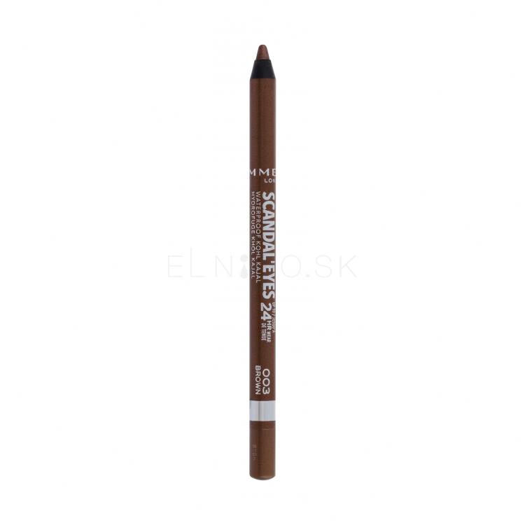 Rimmel London Scandaleyes Kajal 24HR Ceruzka na oči pre ženy 1,3 g Odtieň 003 Brown