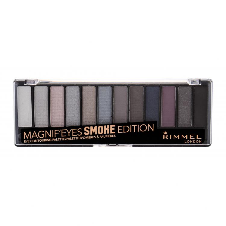 Rimmel London Magnif´Eyes Contouring Palette Očný tieň pre ženy 14,16 g Odtieň 003 Smoke Edition