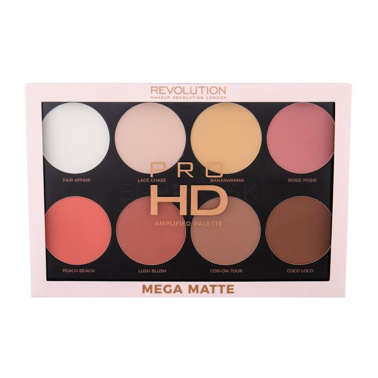 Makeup Revolution London Pro HD Amplified Palette Púder pre ženy 32 g Odtieň Mega Matte