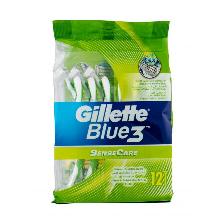 Gillette Blue3 SenseCare Holiaci strojček pre mužov 12 ks