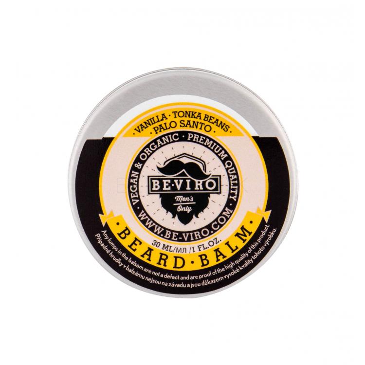 Be-Viro Men´s Only Beard Balm Vanilla, Tonka Beans, Palo Santo Balzam na fúzy pre mužov 30 ml