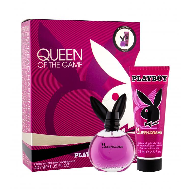 Playboy Queen of the Game Darčeková kazeta toaletná voda 40 ml + telové mlieko 75 ml