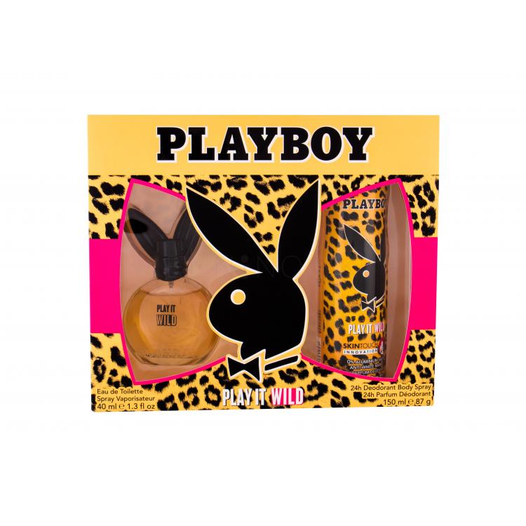 Playboy Play It Wild For Her Darčeková kazeta toaletná voda 40 ml + dezodorant 150 ml