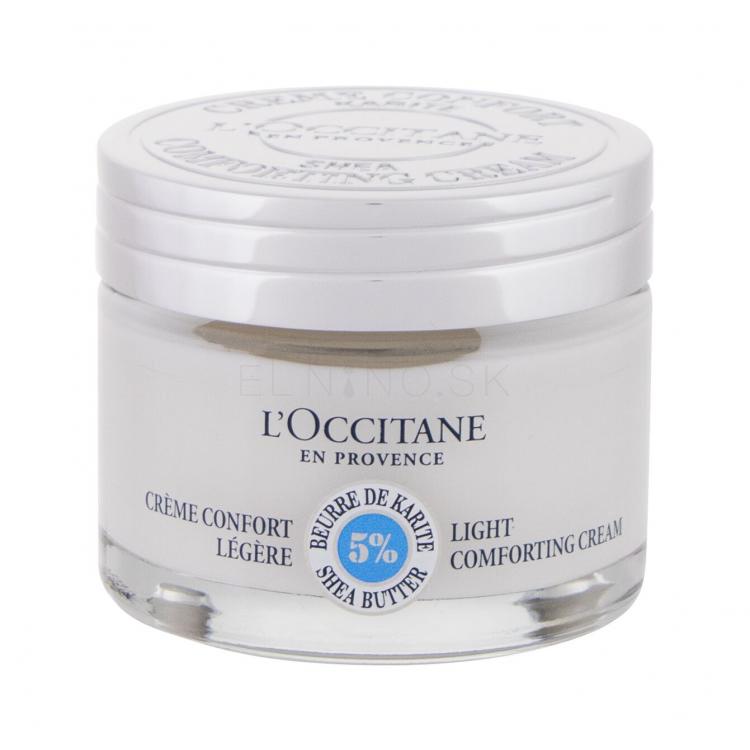 L&#039;Occitane Shea Butter Light Comforting Cream Denný pleťový krém pre ženy 50 ml