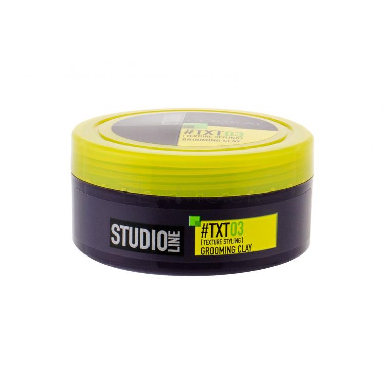 L&#039;Oréal Paris Studio Line TXT 03 Grooming Clay Vosk na vlasy pre mužov 75 ml