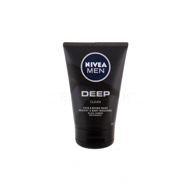 Nivea Men Deep Clean Face &amp; Beard Sprchovací gél pre mužov 100 ml