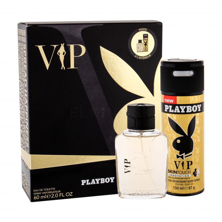 Playboy VIP For Him Darčeková kazeta toaletná voda 60 ml + dezodorant 150 ml