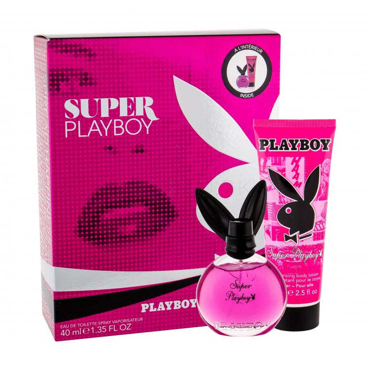 Playboy Super Playboy For Her Darčeková kazeta toaletná voda 40 ml + telové mlieko 75 ml