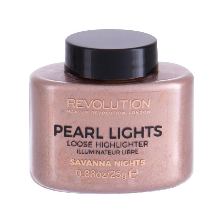 Makeup Revolution London Pearl Lights Rozjasňovač pre ženy 25 g Odtieň Savanna Nights