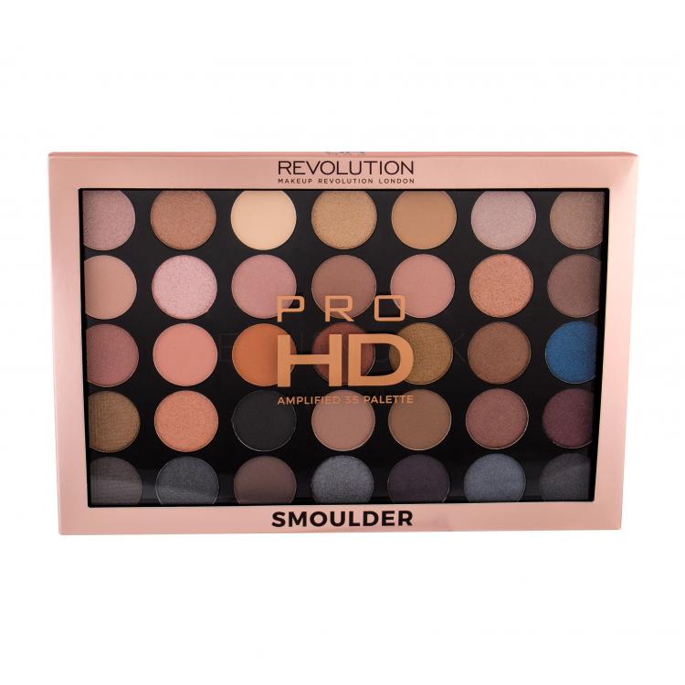 Makeup Revolution London Pro HD Palette Amplified 35 Očný tieň pre ženy 29,995 g Odtieň Smoulder