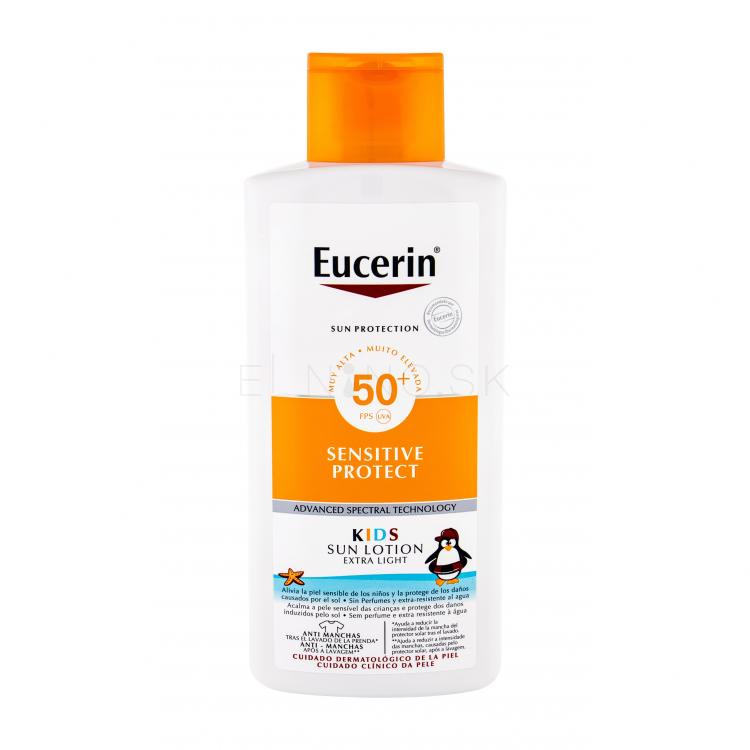 Eucerin Sun Kids Sensitive Protect Sun Lotion SPF50+ Opaľovací prípravok na telo pre deti 400 ml