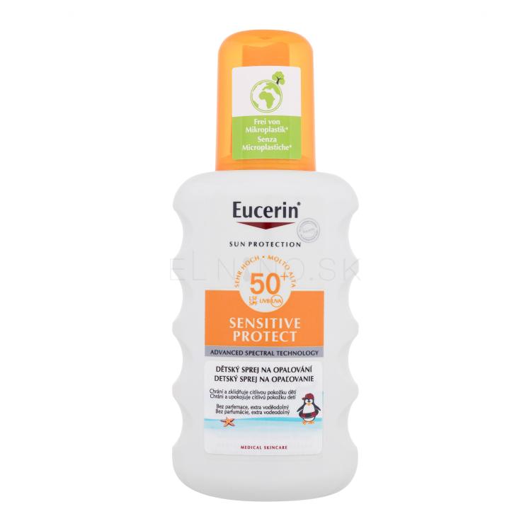 Eucerin Sun Kids Sensitive Protect Sun Spray SPF50+ Opaľovací prípravok na telo pre deti 200 ml