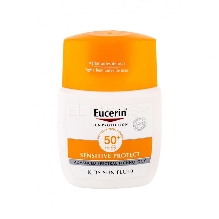 Eucerin Sun Kids Sensitive Protect Sun Fluid SPF50+ Opaľovací prípravok na telo pre deti 50 ml