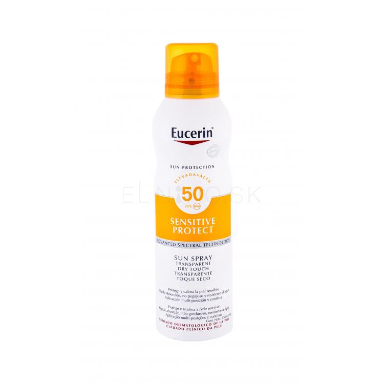 Eucerin Sun Sensitive Protect Sun Spray Dry Touch SPF50 Opaľovací prípravok na telo 200 ml