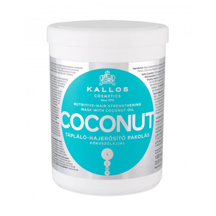 Kallos Cosmetics Coconut Maska na vlasy pre ženy 1000 ml
