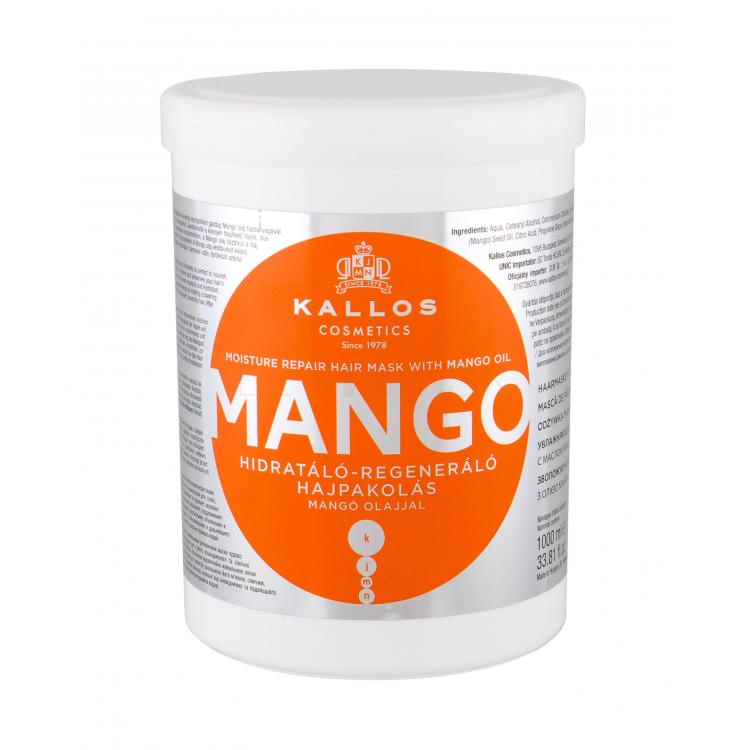 Kallos Cosmetics Mango Maska na vlasy pre ženy 1000 ml