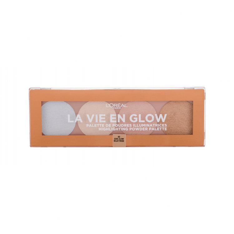 L&#039;Oréal Paris Wake Up &amp; Glow La Vie En Glow Rozjasňovač pre ženy 5 g Odtieň 002 Cool Glow