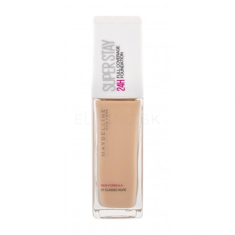 Maybelline Superstay 24h Full Coverage Make-up pre ženy 30 ml Odtieň 07 Classic Nude