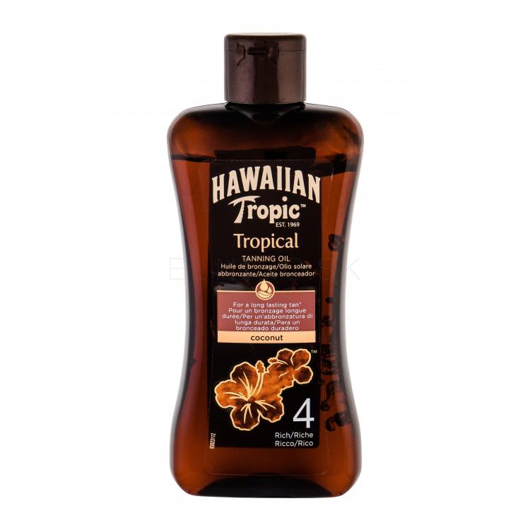 Hawaiian Tropic Tropical Tanning Oil SPF4 Prípravok po opaľovaní 200 ml