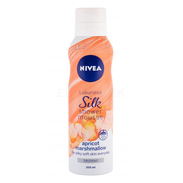 Nivea Silk Mousse Apricot Marshmallow Sprchovacia pena pre ženy 200 ml