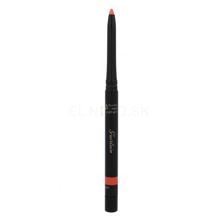 Guerlain The Lip Liner Ceruzka na pery pre ženy 0,35 g Odtieň 46 Orange Hibiscus poškodená krabička