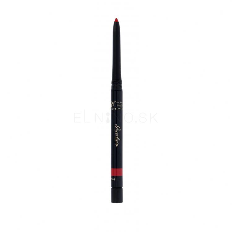 Guerlain The Lip Liner Ceruzka na pery pre ženy 0,35 g Odtieň 24 Rouge Dahlia poškodená krabička