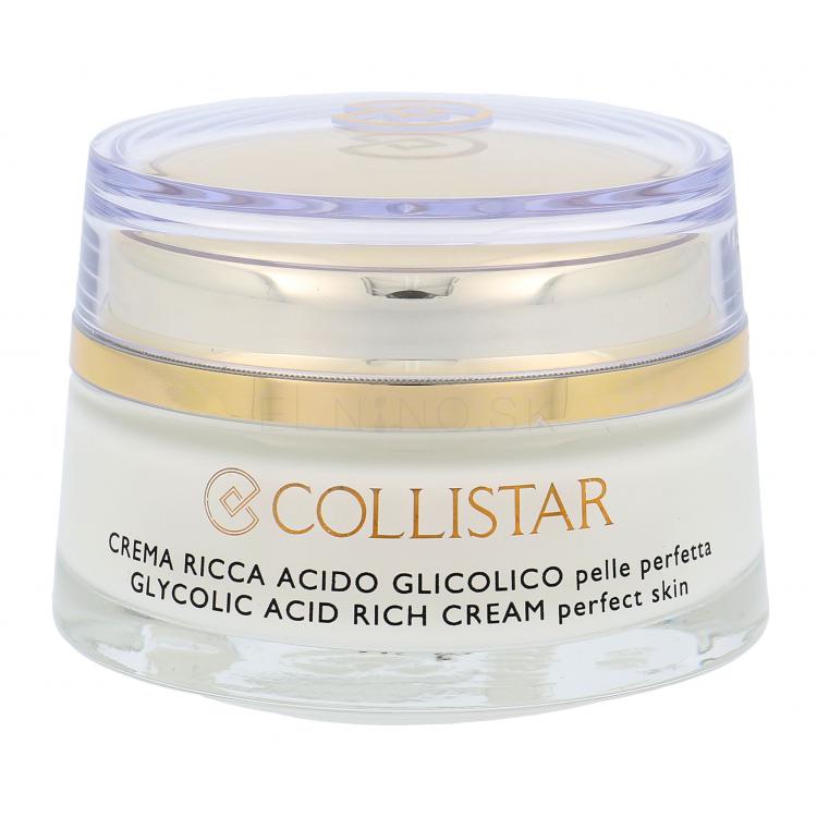 Collistar Pure Actives Glycolic Acid Rich Cream Denný pleťový krém pre ženy 50 ml tester