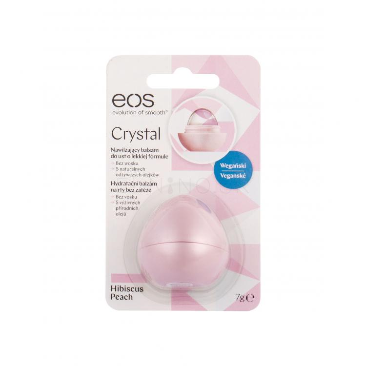 EOS Crystal Balzam na pery pre ženy 7 g Odtieň Hibiscus Peach