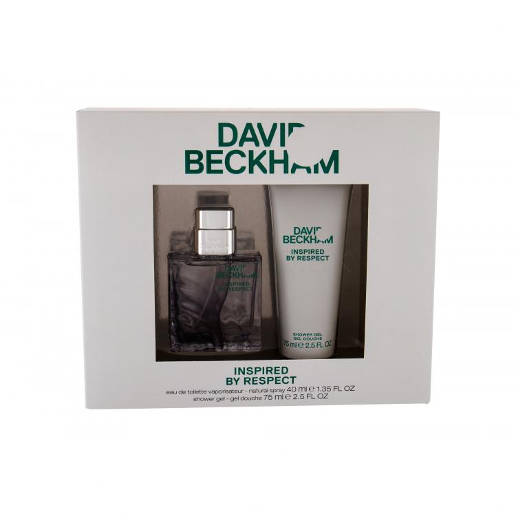 David Beckham Inspired by Respect Darčeková kazeta toaletná voda 40 ml + sprchovací gél 75 ml