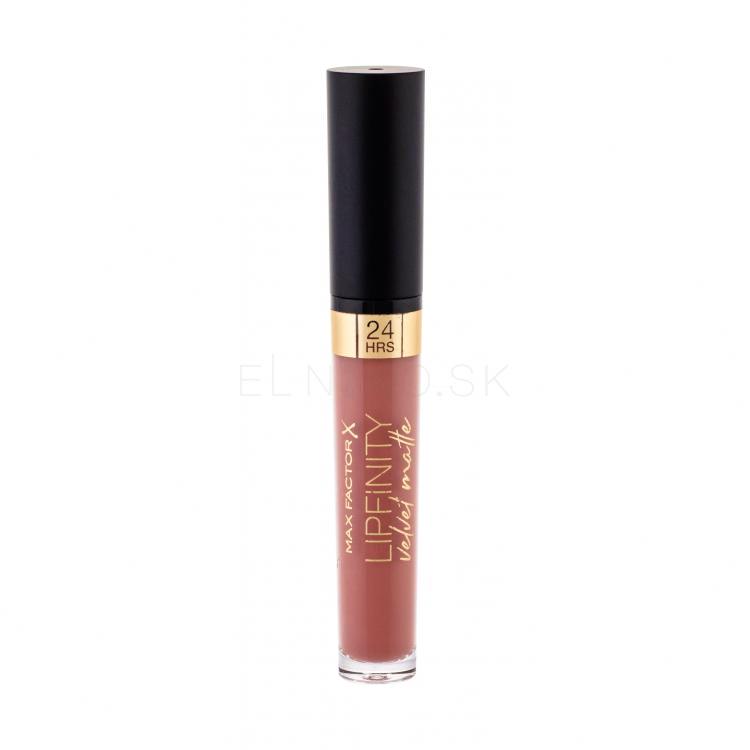 Max Factor Lipfinity Velvet Matte 24HRS Rúž pre ženy 3,5 ml Odtieň 035 Elegant Brown