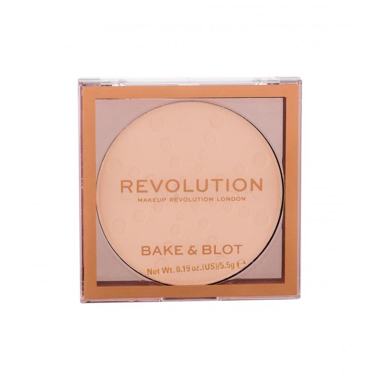 Makeup Revolution London Bake &amp; Blot Púder pre ženy 5,5 g Odtieň Lace