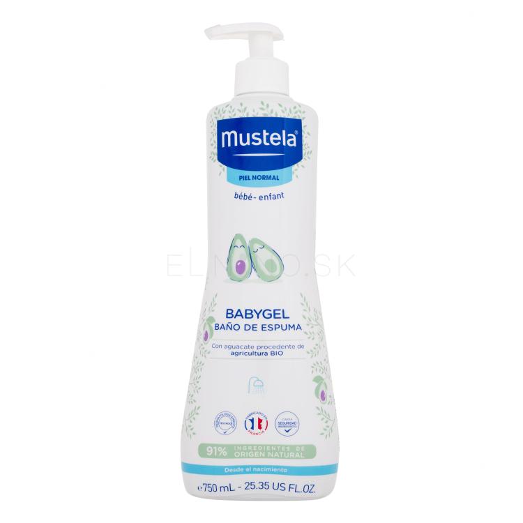 Mustela Bébé Multi-Sensory Bubble Bath Sprchovací gél pre deti 750 ml