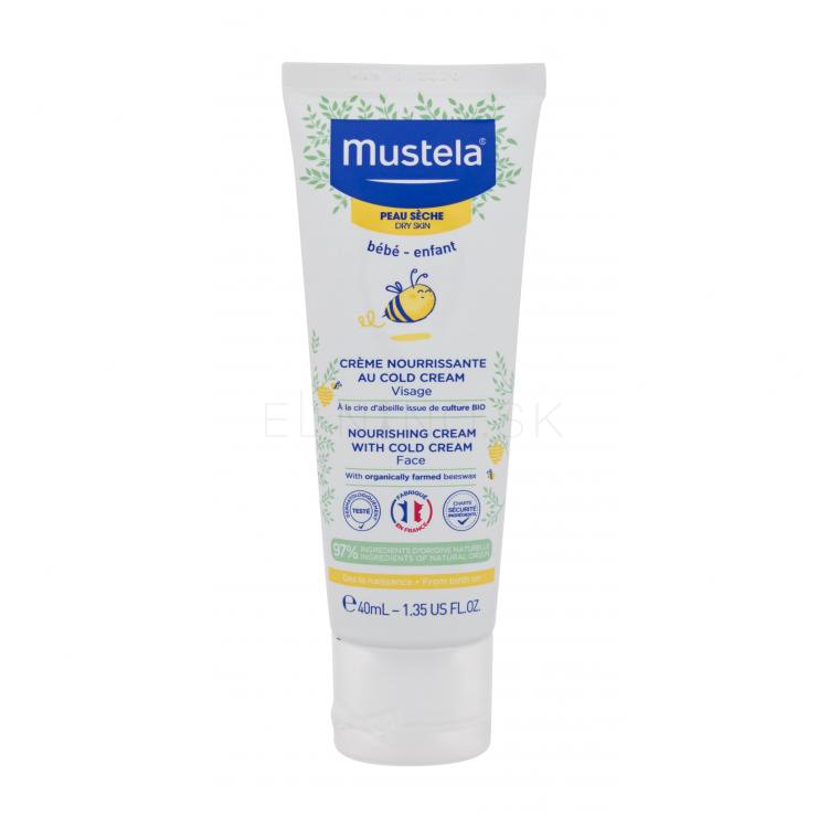 Mustela Bébé Nourishing Cream With Cold Cream Denný pleťový krém pre deti 40 ml