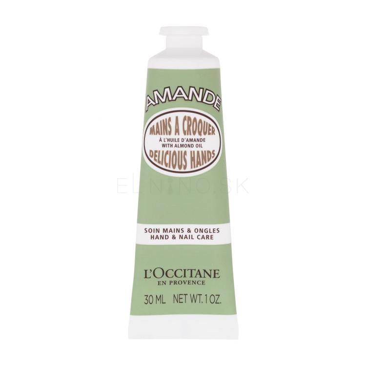 L&#039;Occitane Almond (Amande) Delicious Hands Krém na ruky pre ženy 30 ml