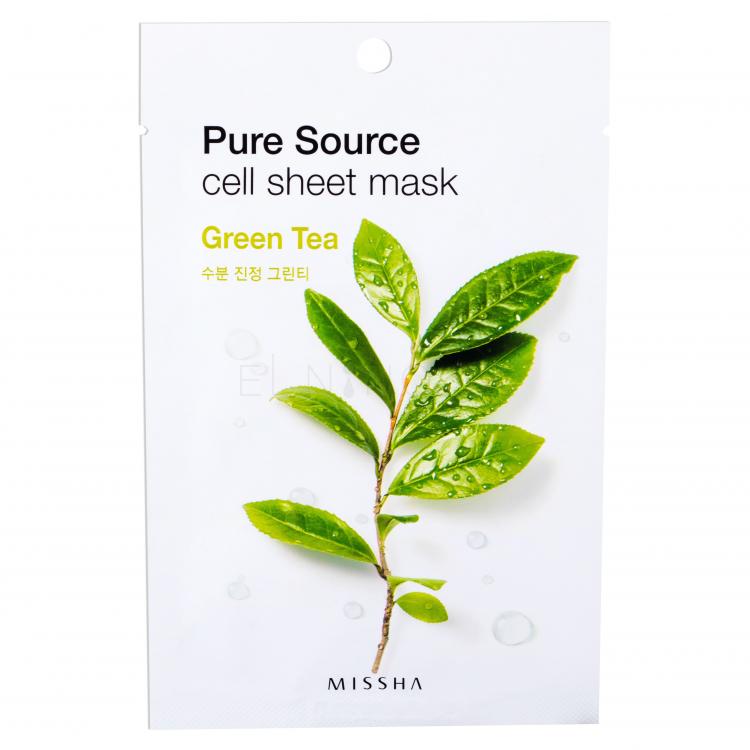 Missha Pure Source Green Tea Pleťová maska pre ženy 21 g