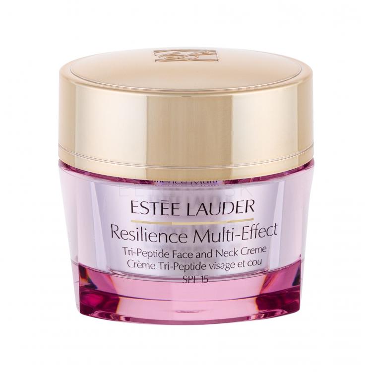 Estée Lauder Resilience Multi-Effect Tri-Peptide Face and Neck SPF15 Denný pleťový krém pre ženy 50 ml