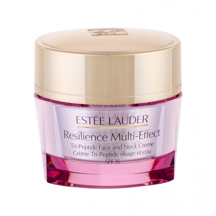 Estée Lauder Resilience Multi-Effect Tri-Peptide Face and Neck SPF15 Denný pleťový krém pre ženy 50 ml