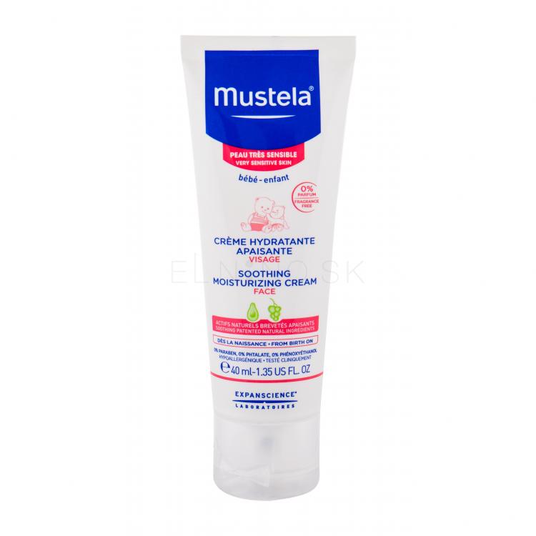 Mustela Bébé Soothing Moisturizing Face Cream Denný pleťový krém pre deti 40 ml