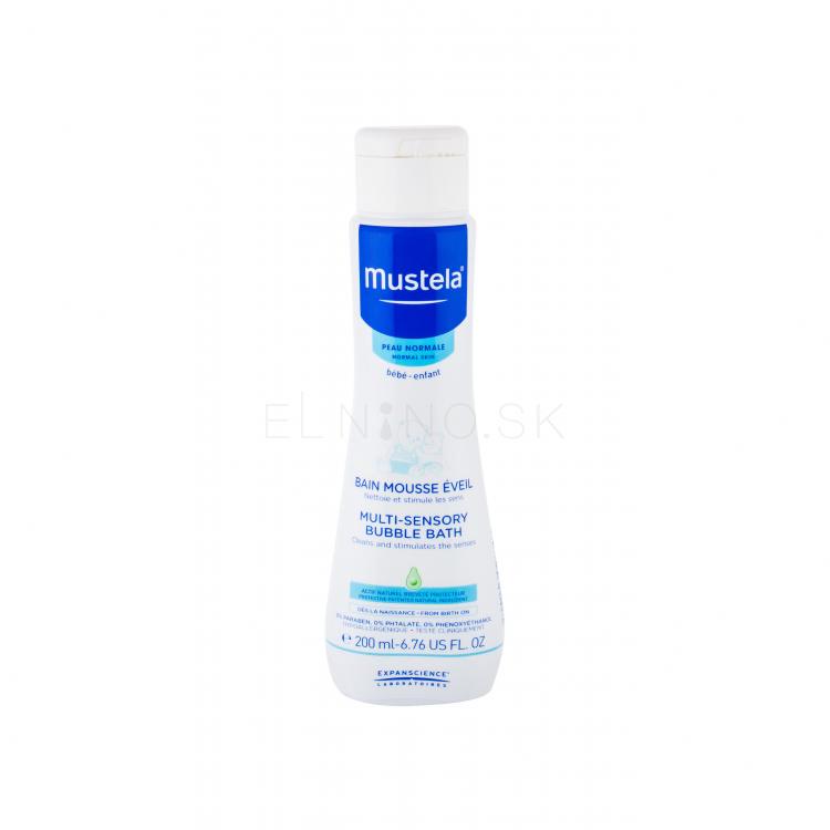 Mustela Bébé Multi-Sensory Bubble Bath Sprchovací gél pre deti 200 ml