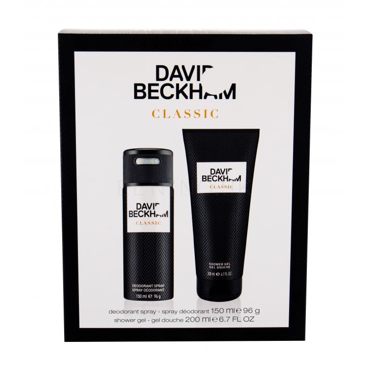 David Beckham Classic Darčeková kazeta dezodorant 150 ml + sprchovací gél 200 ml