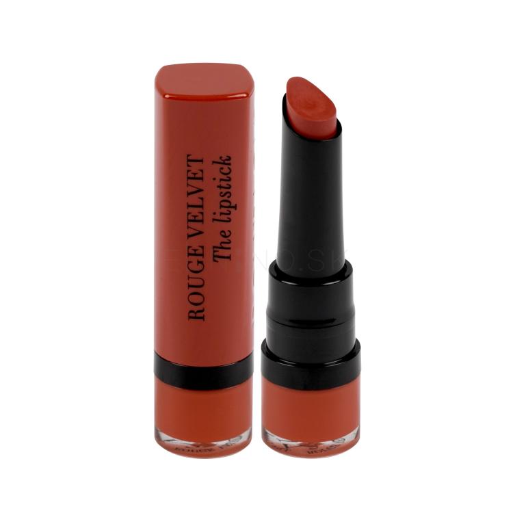 BOURJOIS Paris Rouge Velvet The Lipstick Rúž pre ženy 2,4 g Odtieň 21 Grande Roux