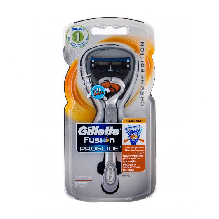 Gillette Fusion Proglide Flexball Chrome Edition Holiaci strojček pre mužov 1 ks