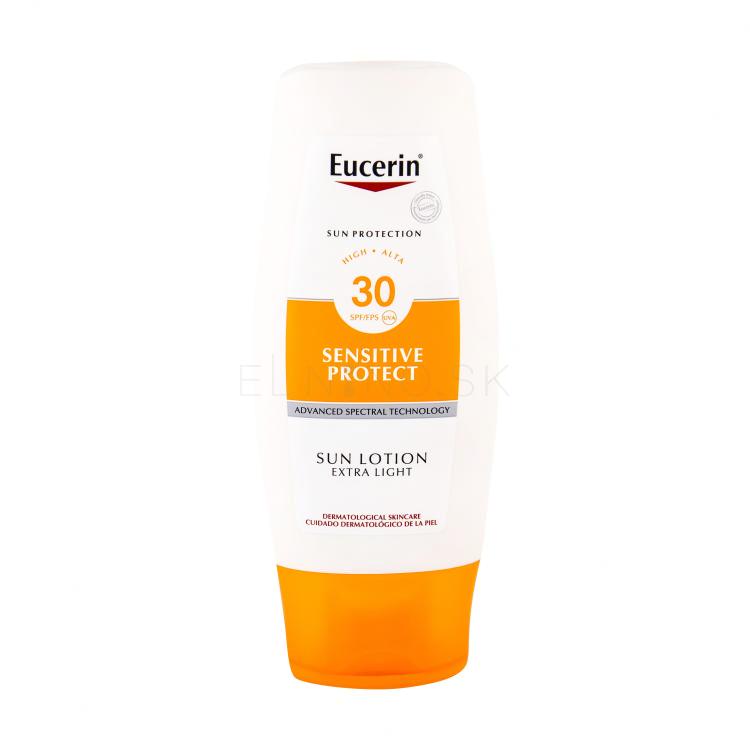 Eucerin Sun Sensitive Protect Sun Lotion SPF30 Opaľovací prípravok na telo 150 ml poškodená krabička