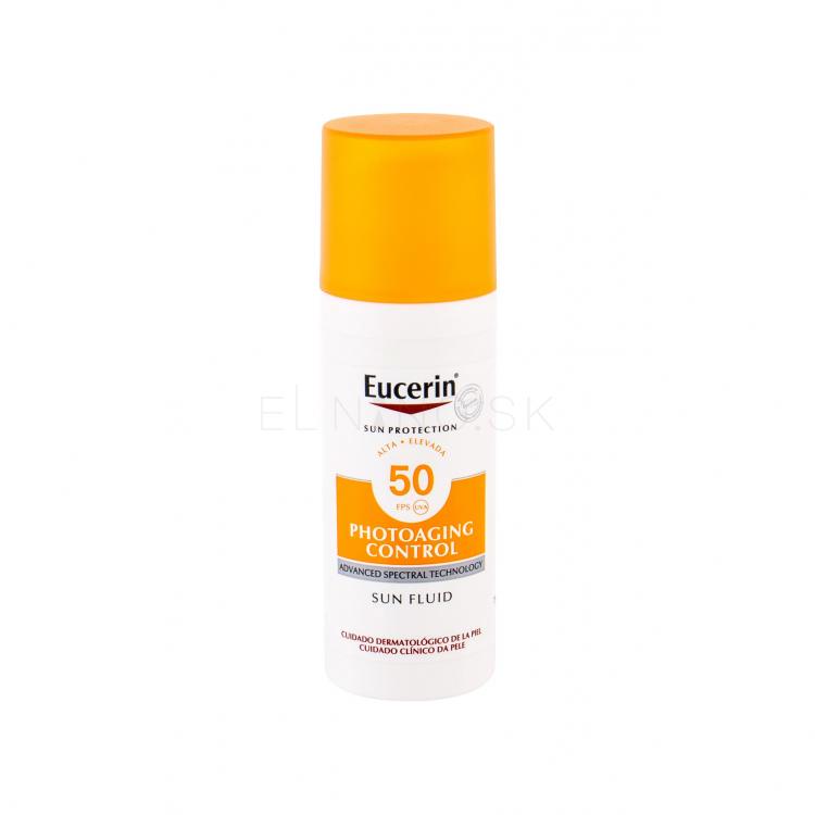 Eucerin Sun Protection Photoaging Control Face Sun Fluid SPF50 Opaľovací prípravok na tvár pre ženy 50 ml poškodená krabička